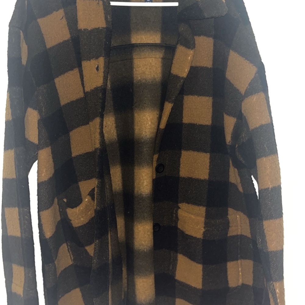 Lee Black and Brown Plaid Jacket